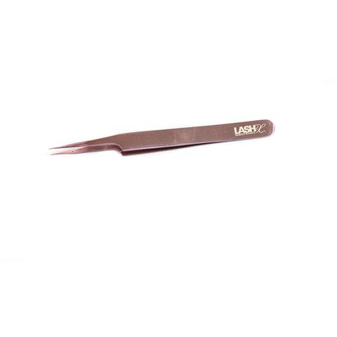 Lash Extension Curved Tweezer - Rose Gold - lashx.pro Healthier Professional lash extension products