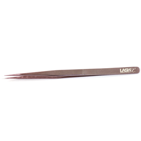Lash Extension Straight and Narrow Tweezer - Rose Gold - lashx.pro Healthier Professional lash extension products