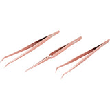 Lash Extension X-Type Tweezer - Rockstar Rose Gold - lashx.pro Healthier Professional lash extension products 