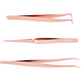 Lash Extension X-Type Tweezer - Rockstar Rose Gold - lashx.pro Healthier Professional lash extension products 