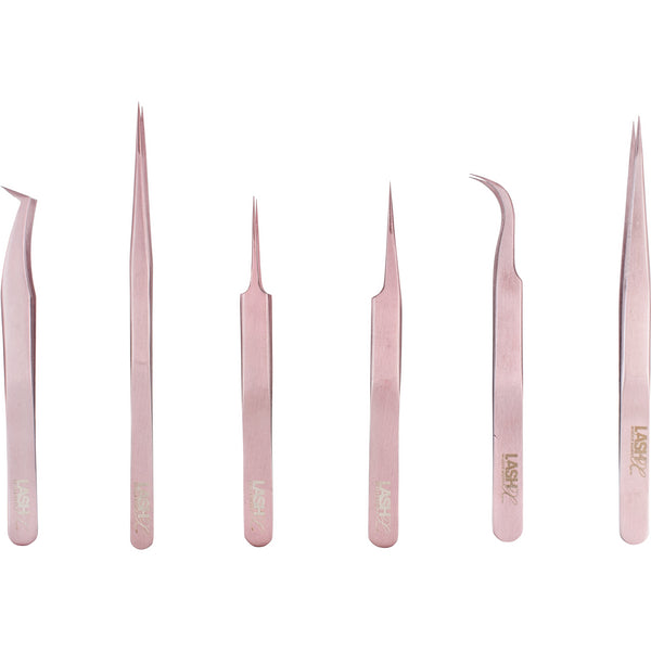 Lash Extension Hook Tweezer - Rose Gold - lashx.pro Healthier Professional lash extension products 