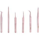 Lash Extension Straight Tweezer - Rose Gold - lashx.pro Healthier Professional lash extension products 