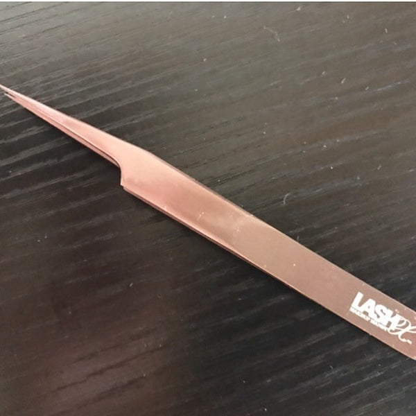 Lash Extension Curved Tweezer - Rose Gold - lashx.pro Healthier Professional lash extension products 